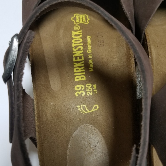New Birkenstock Messina Brown Leather Clogs 39 - Picture 4 of 6